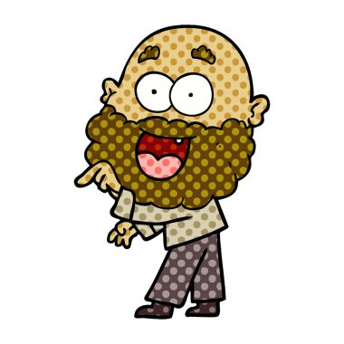 çizgi film çılgın mutlu adam sakallı