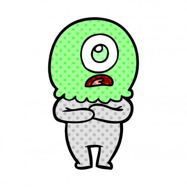 çizgi film Tepegöz'ü yabancı uzay adamı