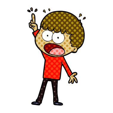 vektör çizim karikatür dostum şok