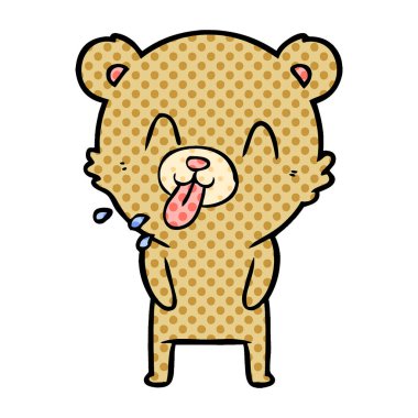 Çizgi film ayısının vektör çizimi