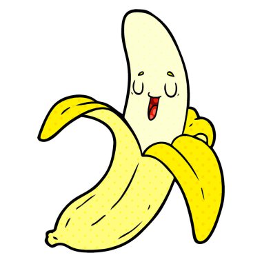 vektör çizim karikatür muz