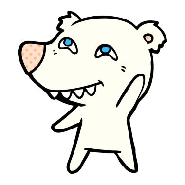 Kutup ayısı sallayarak cartoon