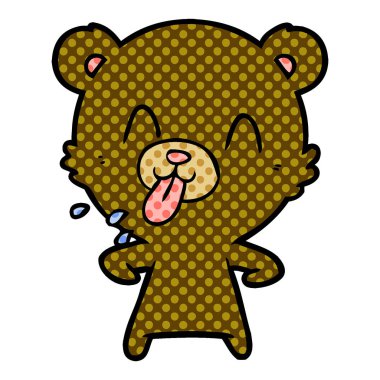 Çizgi film ayısının vektör çizimi