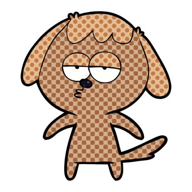 Çizgi film köpeğinin vektör çizimi