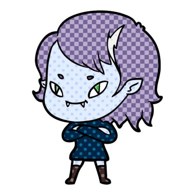 çizgi film dostu vampir kız