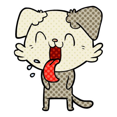 Çizgi film köpeğinin vektör çizimi