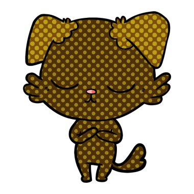 Çizgi film köpeğinin vektör çizimi