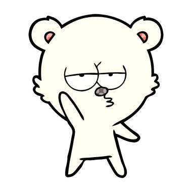 sıkılmış kutup ayısı çizgi film