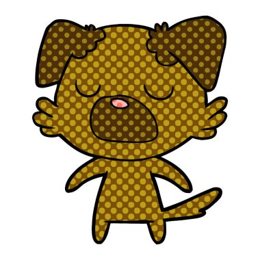 Çizgi film köpeğinin vektör çizimi