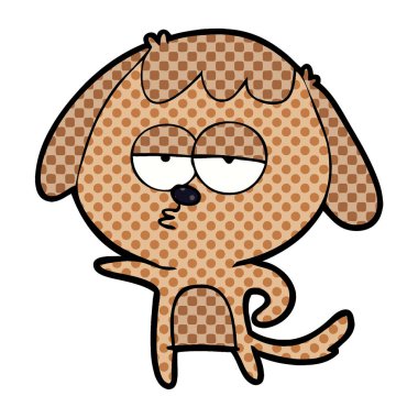 Çizgi film köpeğinin vektör çizimi