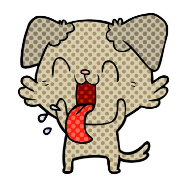 Çizgi film köpeğinin vektör çizimi