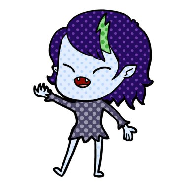 gülen vampir kız çizgi film