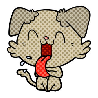 Çizgi film köpeğinin vektör çizimi