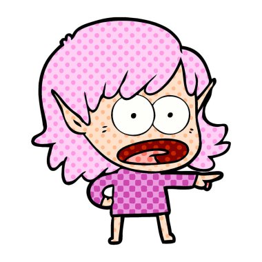 çizgi film şok elf kızı