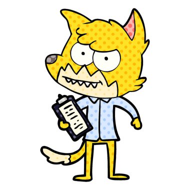 çizgi film sırıtan fox pano ile