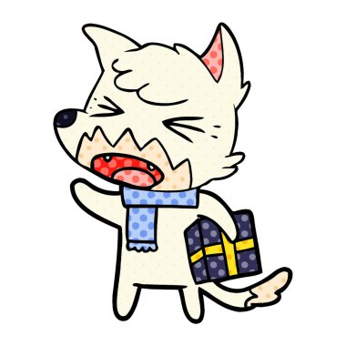 kızgın çizgi film fox ile hediye