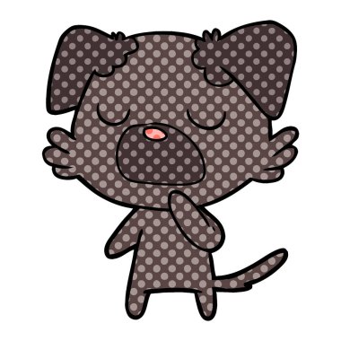 Çizgi film köpeğinin vektör çizimi