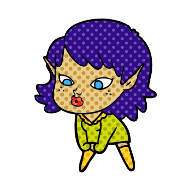 güzel çizgi film elf kızı