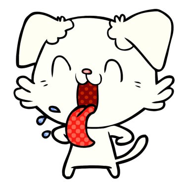 Çizgi film köpeğinin vektör çizimi