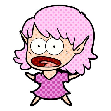 çizgi film şok elf kızı