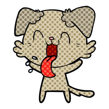 Çizgi film köpeğinin vektör çizimi