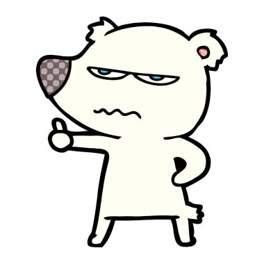 kızgın ayı kutup karikatür Yaşasın vererek