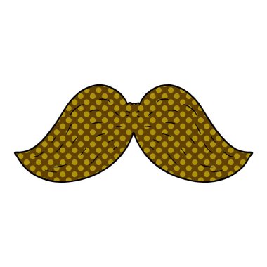 vektör çizim karikatür bıyık