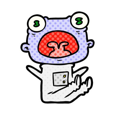 çizgi film garip uzaylı bağırarak