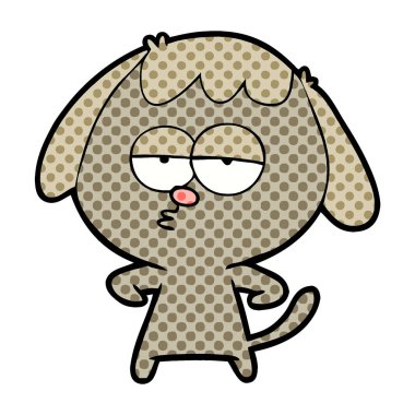 Çizgi film köpeğinin vektör çizimi