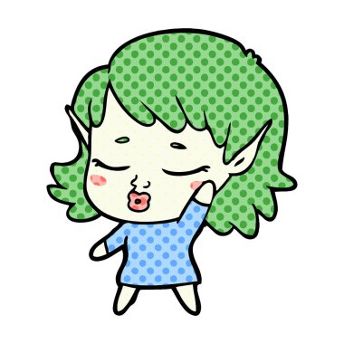 güzel çizgi film elf kızı