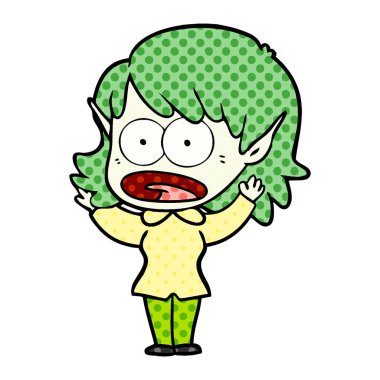 çizgi film şok elf kızı