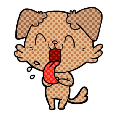 Çizgi film köpeğinin vektör çizimi