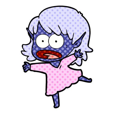 çizgi film şok elf kızı