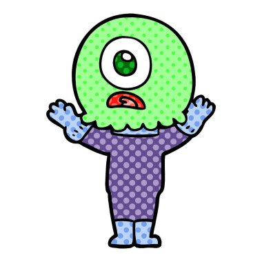 çizgi film Tepegöz'ü yabancı uzay adamı