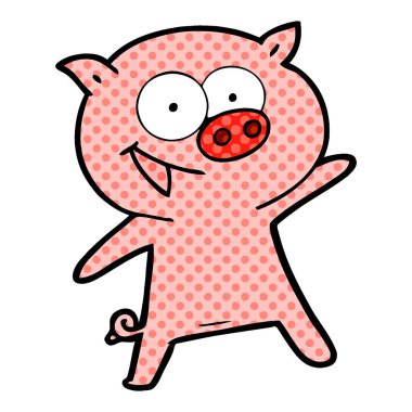 neşeli dans domuz çizgi film