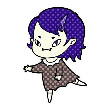 çizgi film dostu vampir kız