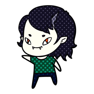 çizgi film dostu vampir kız