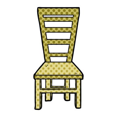 eski ahşap sandalye çizgi film