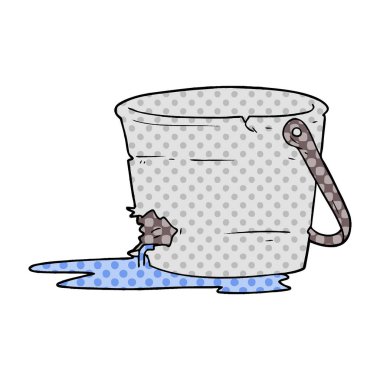 vektör çizim karikatür kova