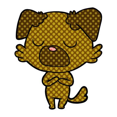 Çizgi film köpeğinin vektör çizimi