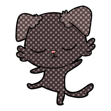 Çizgi film köpeğinin vektör çizimi