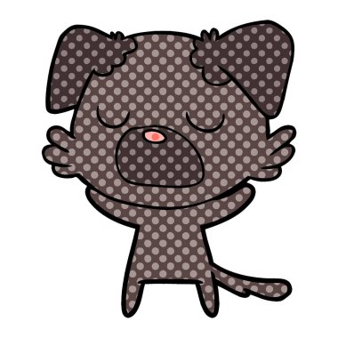 Çizgi film köpeğinin vektör çizimi