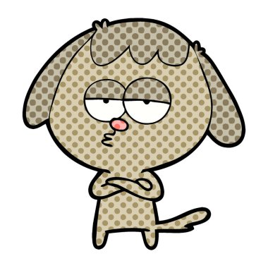 Çizgi film köpeğinin vektör çizimi