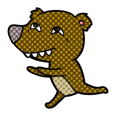 Çizgi film ayısının vektör çizimi