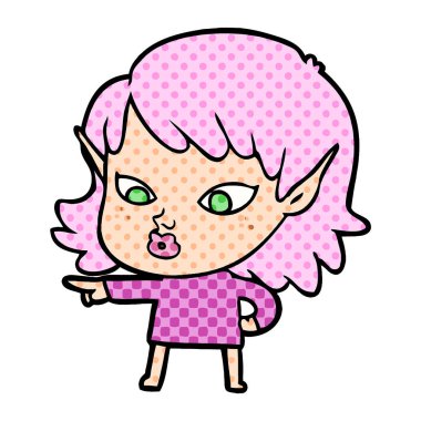 güzel çizgi film elf kızı