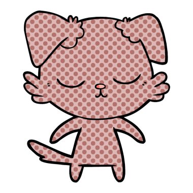 Çizgi film köpeğinin vektör çizimi