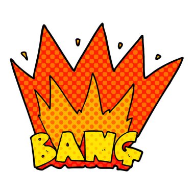 vektör çizim karikatür bang işareti