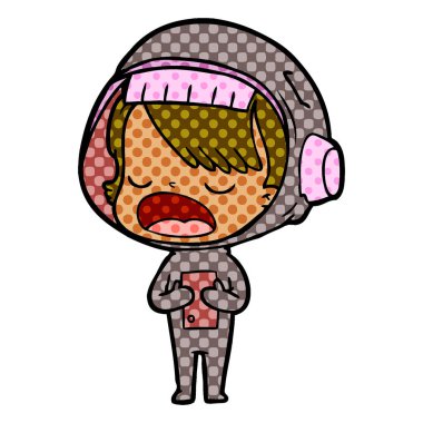 çizgi film astronot kadın açıklayan