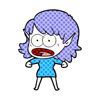 çizgi film şok elf kızı