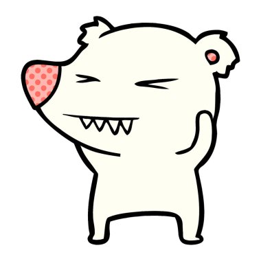 kızgın kutup ayısı karikatür